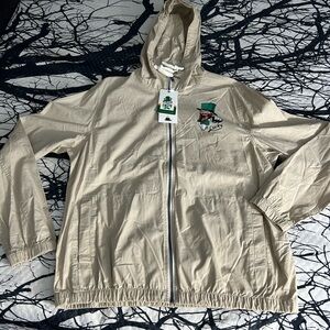 Denim & Flower Beige Hooded jacket